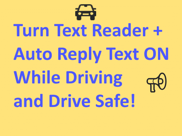 i m driving auto reply